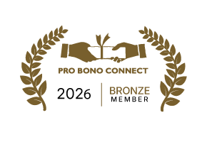 Pro Bono Connect recognition award for 2026 in bronze