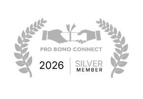 Pro Bono Connect recognition award for 2026 in silver